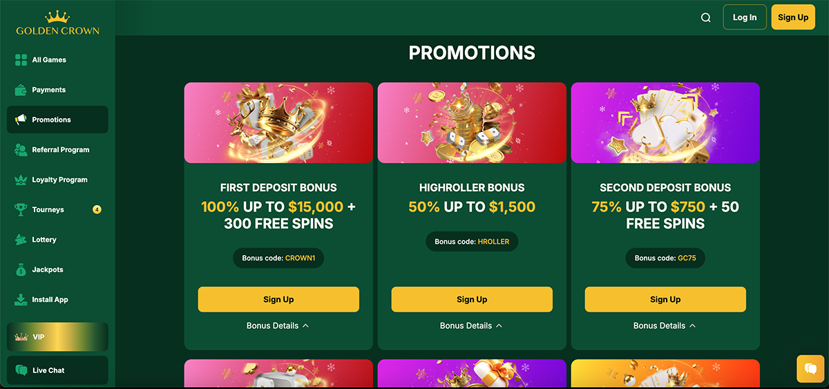 Goldencrown welcome bonus offer details Goldencrown welcome bonus offer details